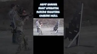 SUICIDE CARBINE SHOOTING DRILL ⚡ Army Ranger SWAT Operator | Run, Gun & Hit Steel 🎯 #Shorts