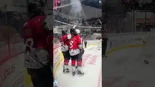 One second hockey player;the next ice boxer #usa #nhl#icehockey #goaliesaves