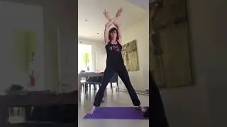 Pole dance warming up
