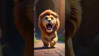 Cat Outsmarts the Lion 🦁 A Short Jungle Story #cartoon #animation