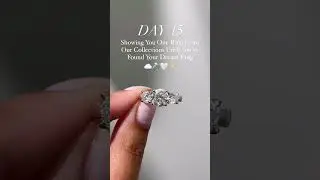 Would you say yes to this ring? 💍 | Three-Stone Engagement Ring | Youtube Shorts | #kobelli #rings