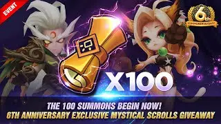 100 Mystical Scrolls / 3 Legendary Scrolls / 3 Light & Darkness Scrolls / 1 Transcendence Scroll !