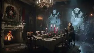 Krampus&rsquo; Haunted Christmas Feast | Dark Holiday Dinner Ambience 👹🕯️