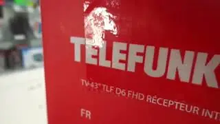 Распаковка Led Telefunken 43pouce D6, обзор