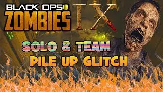 Black Ops 4 Zombie Glitches - SOLO & TEAM IX Zombies Pile Up Glitch - NEW BO4 Zombies Glitches