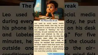 Day 117｜Learn English: The Phone Box Break 📦📵Reading and Listening #englishpractice  #learn