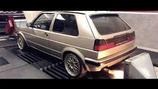 VW Golf MKII VR6 Turbo on Dyno [DUTTER RACING]