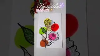 Boho Art 🎨 ✨️ #diy #artandcrafts #flowers #painting #ytstudioes #trending #craft #shorts #art #yt