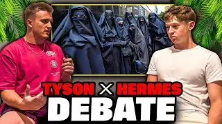 Hermes СРАЖАЕТСЯ с Тайсоном по поводу ислама и замены белых!!