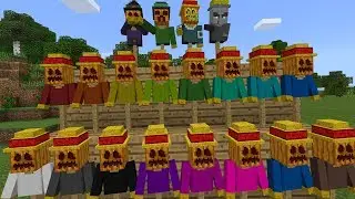 Releasing My Scarecrow Addon! | Minecraft Bedrock 1.8+