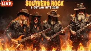 🔴 Southern Rock & Outlaw Radio | Hottest Guitar Hits 2025 (Lynyrd Skynyrd & The Eagles)