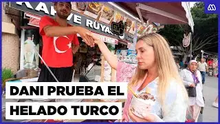 Dani Urrizola prueba el peculiar helado turco | Viajando Ando