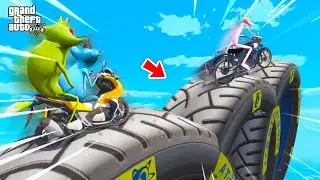 OGGY AND JACK TRIED THE IMPOSSIBLE TYRES JUMP CHALLENGE (GTA 5 Funny Moments)