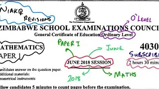 JUNE 2018 O LEVEL MATHS SELECTED QUESTIONS 
