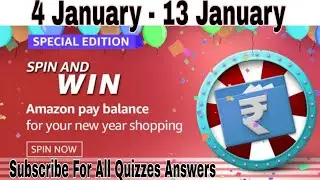 Amazon Spin And Win Special Edition Quiz Answer Win Rs 10,000 Pay Balance