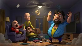 Motu Patlu Funny Cartoon Remote Control Ka Hungama #motupatlu 