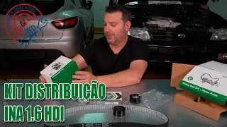 Kit Distribui&ccedil;&atilde;o Com Bomba Agua INA 1.6 HDI - 530061130 | VP003