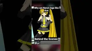 Why are Neru's legs like that 😭🥀Who is No.1 - behind the scenes【Teto, Miku, Neru MMD】#vocaloid