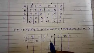Rectangular Transposition Encryption and Decryption