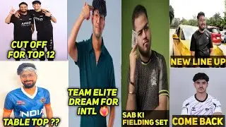 FFMIC TOP 12 CUT OFF REVEALED 😱 | TEAM ELITE&rsquo;s INTERNATIONAL DREAM 🏆 | S8UL🔥 | ROCKY BHAI NEW LINEUP