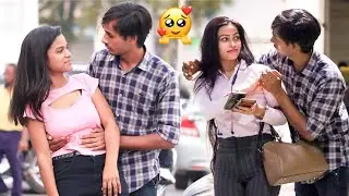 Back Hugging Prank on cute girl's 🥰 || Kundan Mandal
