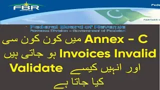 Sales Invoice Invalid Problem In Annex - C And Solution.
