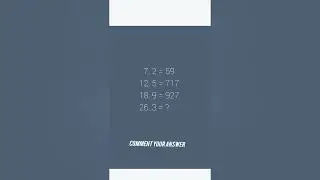 Can you solve it. Day88 #quiztime #mathpuzzles #logicpuzzles  #mathproblems #dailyriddles#riddles