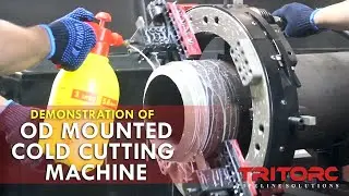 OD Mounted Cold Cutting Machine - Application/Demo on 8