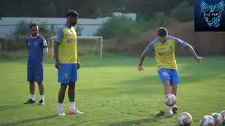 Proffesor Garry Hooper teaching new skills to his team mate
