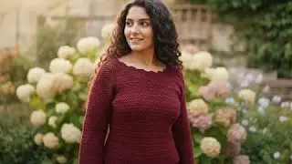 غرزة كروشية من سطر واحد (بلوڤر/ملابس/شال/بطانية اطفال)