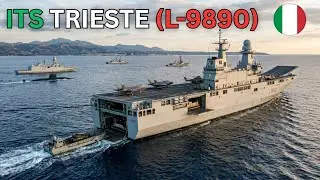 L 9890 Italian navy || Landing helicopter Dock LHD ship Trieste || Navy ship 