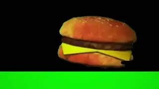 Dancing Burger' Green Screen for your videos- Choroma key