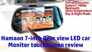 Hindi || Hamaan 7-inch Rear view LED car Monitor touchscreen review