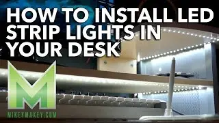 How to Install LED Strip Lights in Your Desk