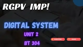Unit 2 Digital System Important Questions | RGPV 3rd Sem #rgpvexam  |RGPV 3rd Sem Digital System