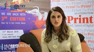 Huma Qureshi, Actress - My Country Run 2018