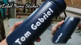 Waterproof Aqua Flask Label Name Stickers | Gprints