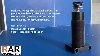 Heavy-Duty Industrial Shock Absorber M64x2 S50