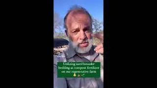 A Compost Journey- from chicken brooder to garden #compost #familyfarm #shorts #familyfarm #garden