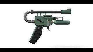 Gas gun 3D model view from the movie Green Hornet 2011