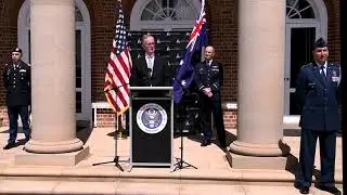 Space Force Transfer Ceremony - U.S. Embassy Canberra