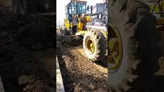 soil greding work motor greder operator india #automobile #machinerychannel #constructionequipment