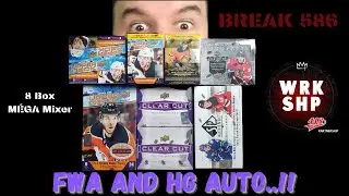 Break 586. Hockey Mixer. 8 box. FWA and HG Auto..!!