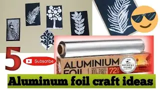 Aluminum foil craft ideas//Wall decor ideas from aluminum foil//#Art Lover///home decor ideas