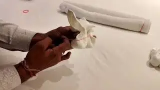 Towel Folding Art Tutorial, Towel Art #Arjunanu6373- Youtube 