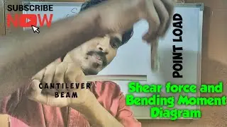 Shear force and Bending moment diagram for cantilever Beam||Strength of Materials