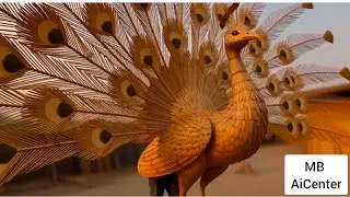 Peacock Wooden Sculpture Model Made