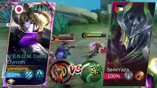DYRROTH VS BUFFED ARGUS🔥LIFESTEAL KING AGAINST IMMORTAL GOD | MLBB