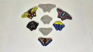 Concrete Candle Holder & Butterflies from Purple Homemade Silicone Molds