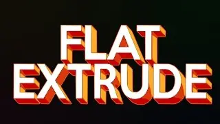 PRESET FLAT EXTRUDE - TUTORIAL AFTER EFFECTS